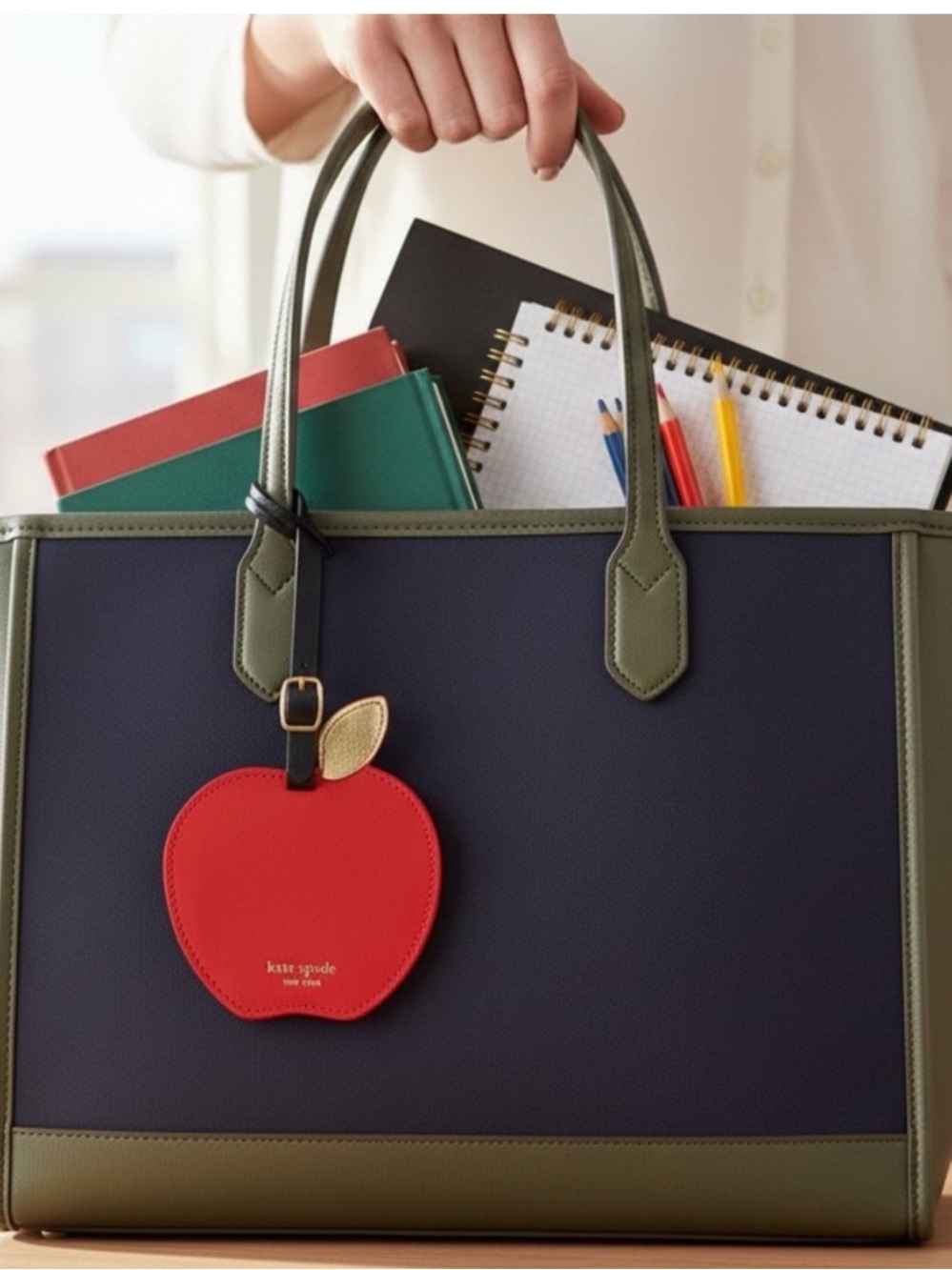 kate spade Red Apple Luggage Tag NWT
